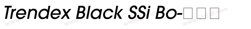 Trendex Black SSi Bo字体转换